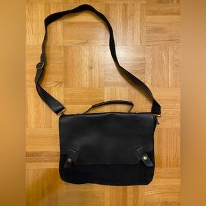 Black canvas work bag / laptop sleeve